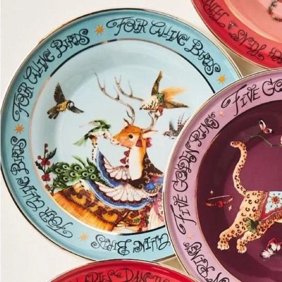 Anthropologie Phannapast Taychamaythakool 12 Days  Christma Calling Birds - Picture 3 of 3
